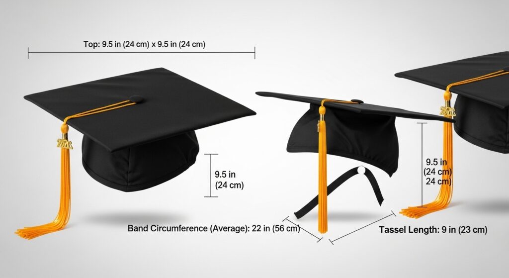 Graduation Cap Dimensions