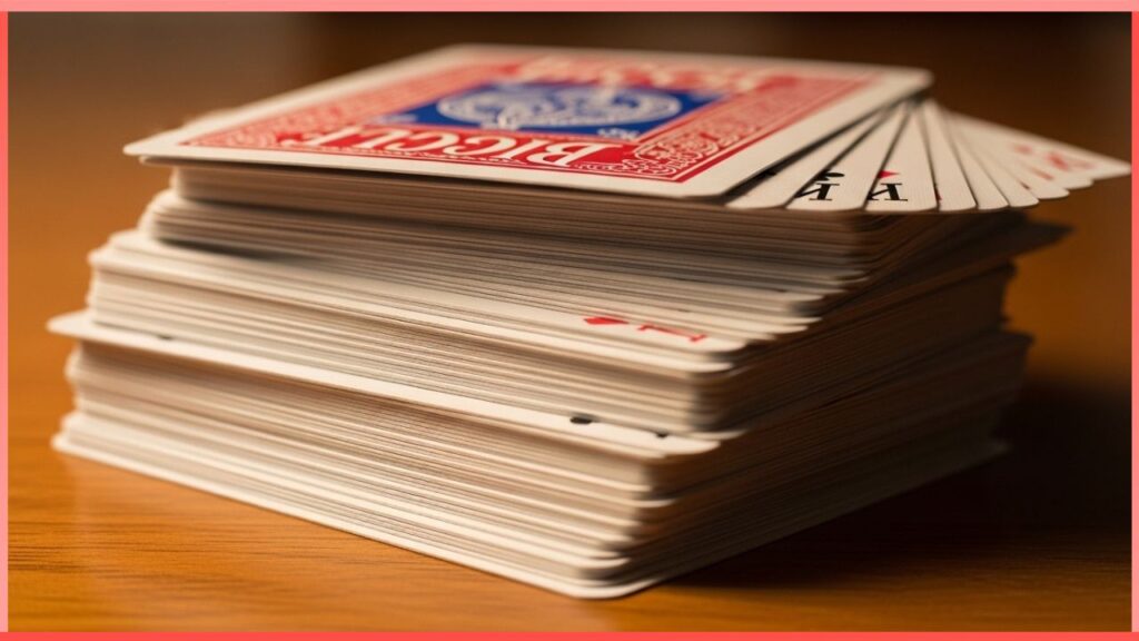 Playing Cards Stacked Together