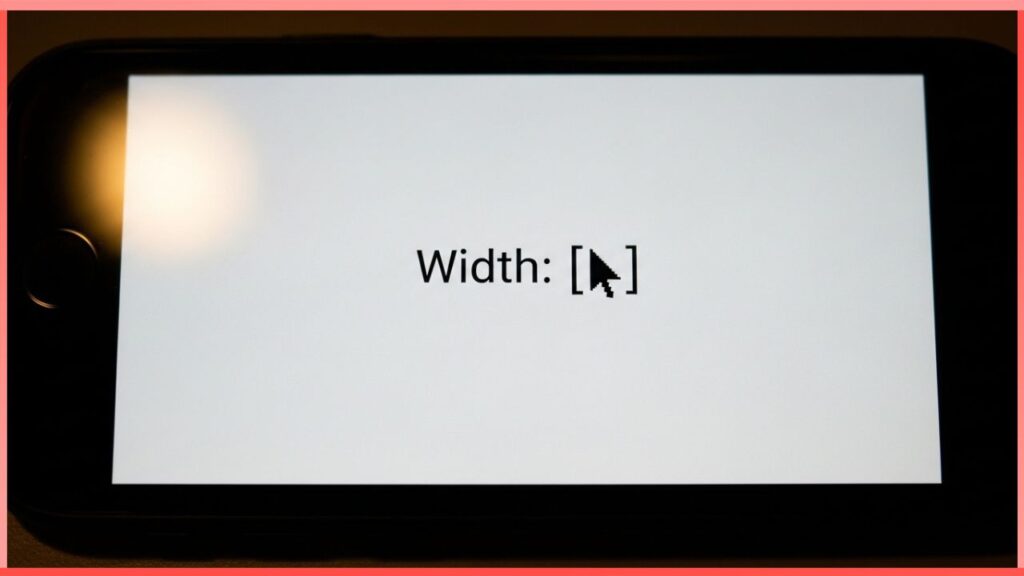 A Phone Screen Width