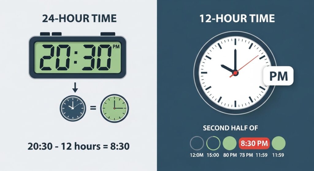 Why Does 20:30 Equal 8:30 PM?
