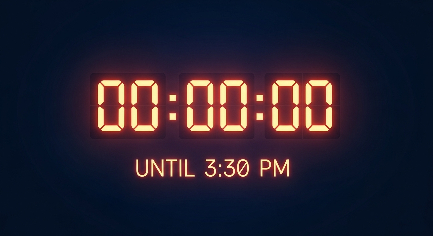 How Long Until 3:30 PM?