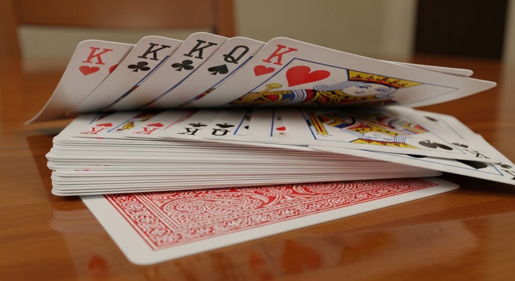 Playing Cards Stacked Together