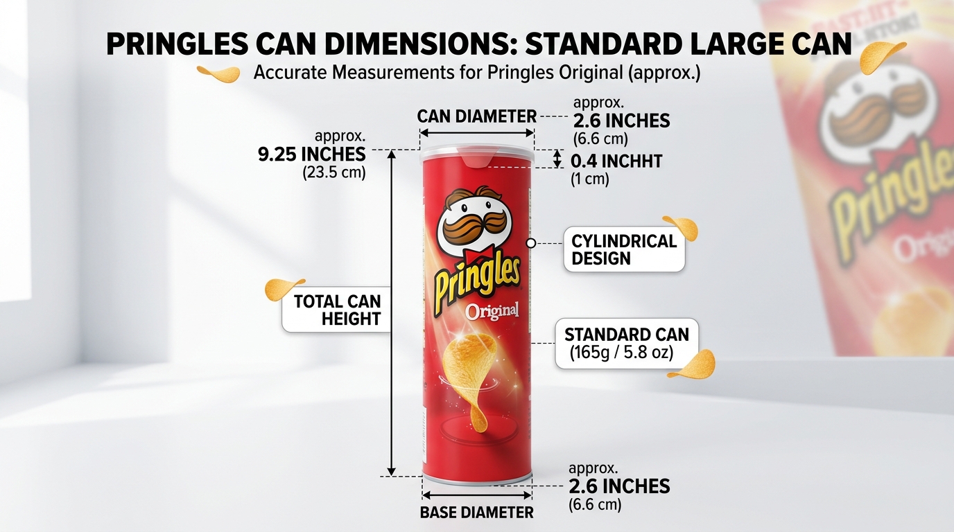Pringles Can Dimensions