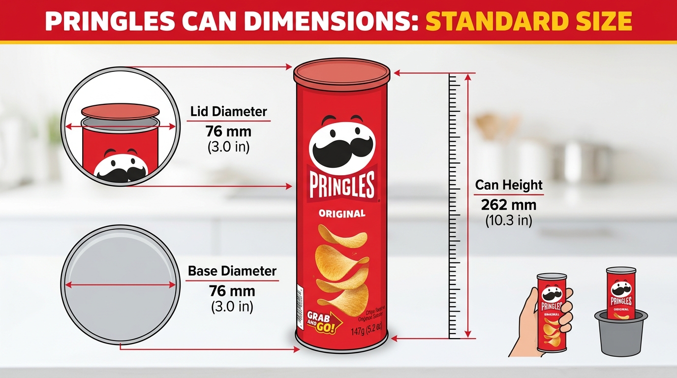 Pringles Can Dimensions