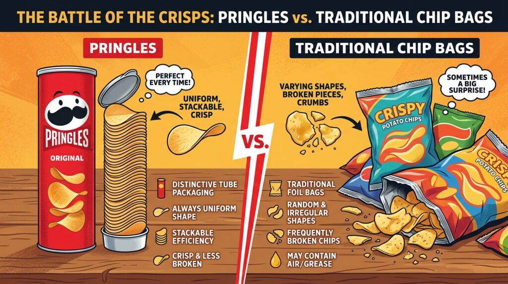 Pringles vs Traditional Chip Bags