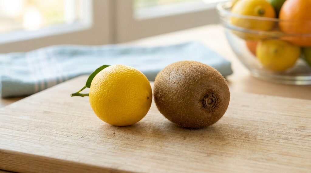 A Small Lemon or Kiwi