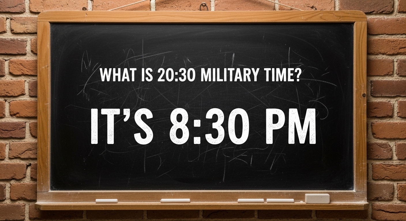 What Is 20:30 Military Time?