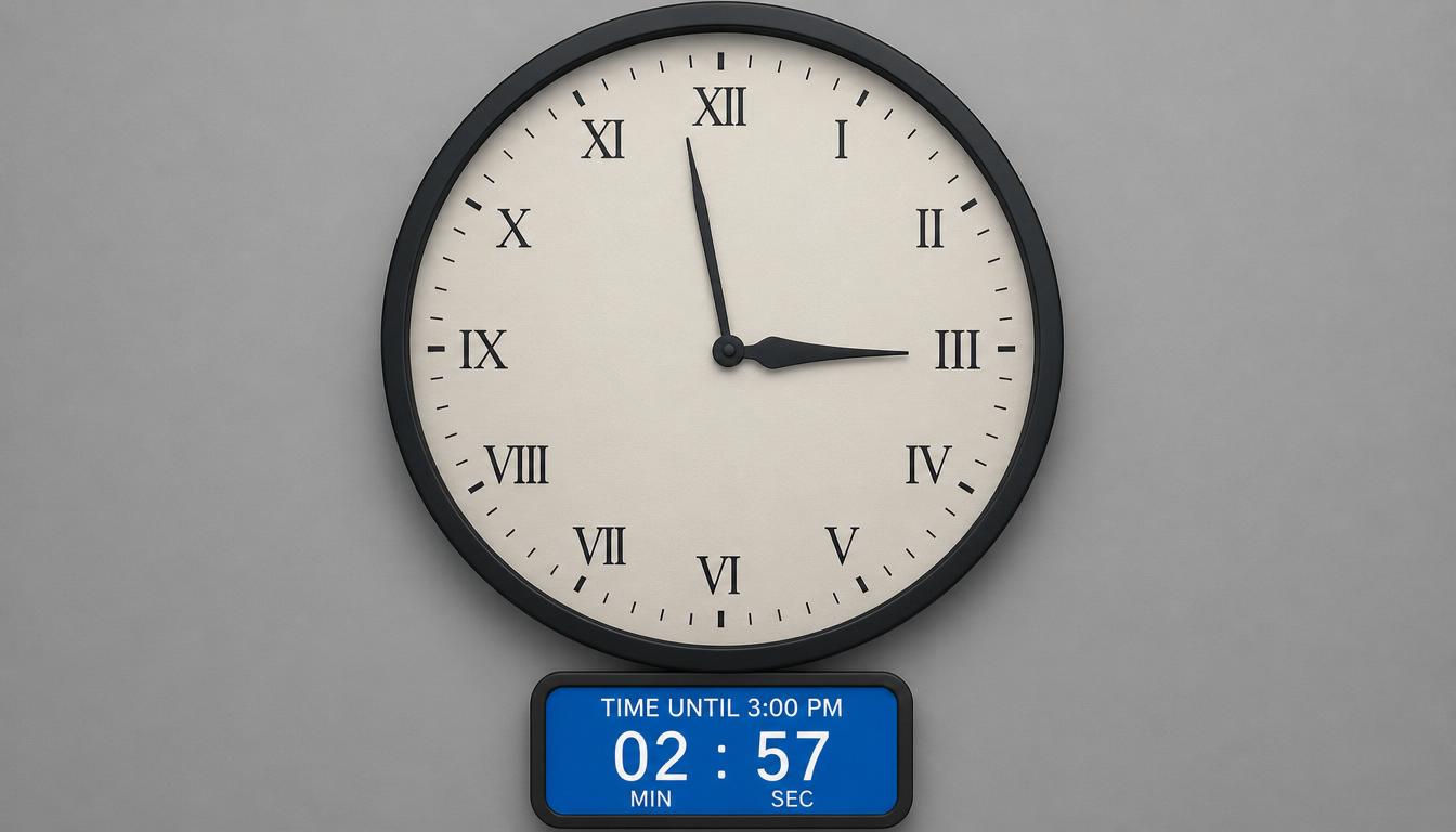 How Long Until 3:00 PM?