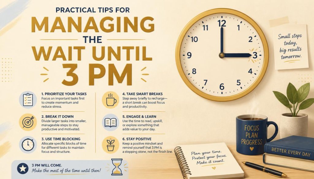 Managing the Wait Until 3 PM