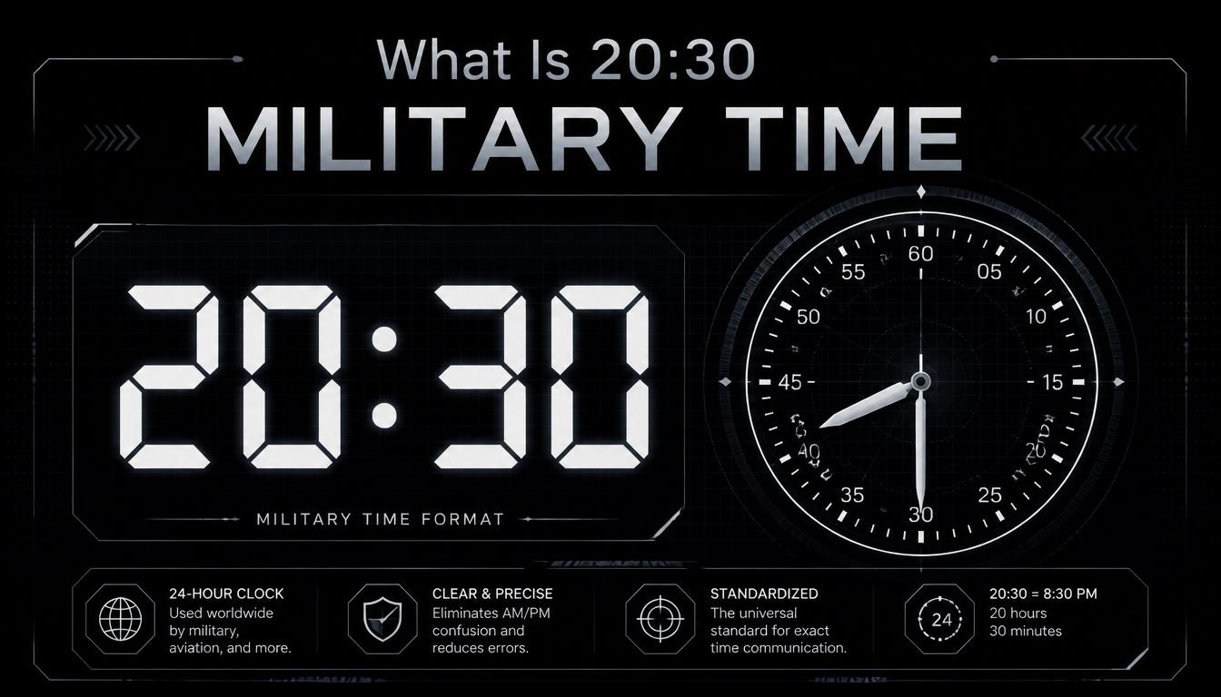 20:30 Military Time