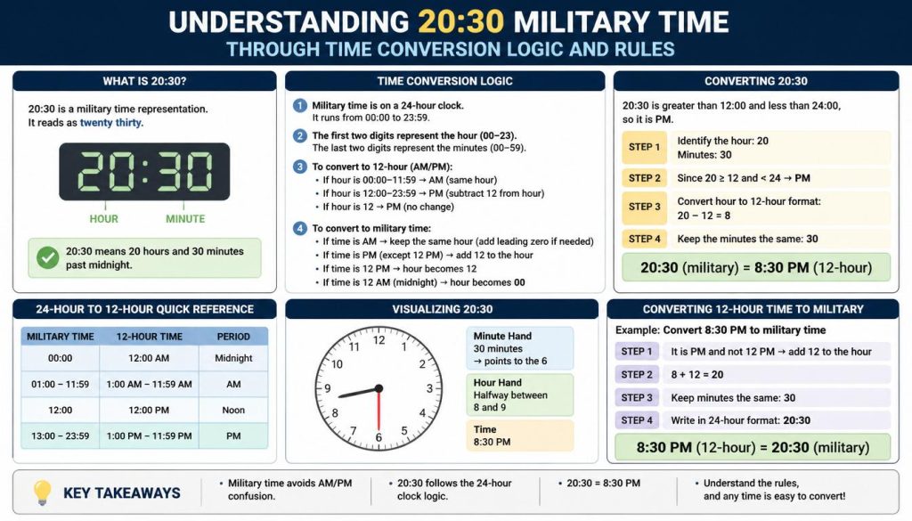 20:30 Military Time
