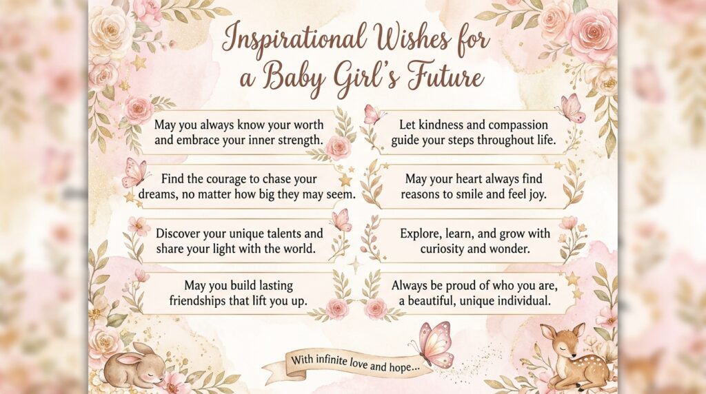 heartfelt baby girl wishes